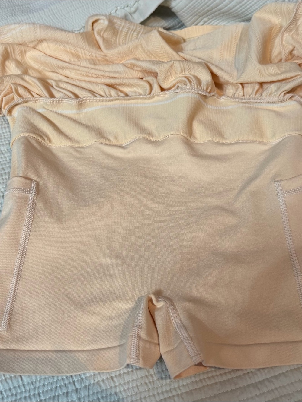 Target Yellow Racerback Sports Bra and Skort Set - Picture 3 of 3